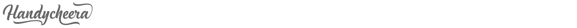 Sample characters Handycheera Font